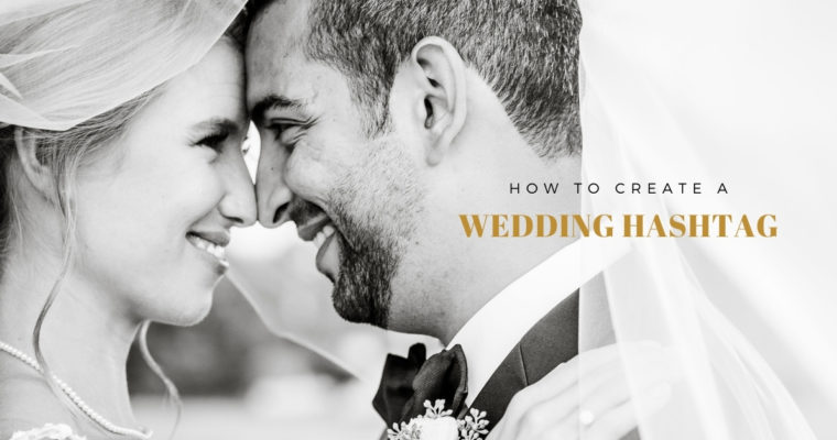 bride and groom face to face smiling at each other | How to create a wedding day hashtag