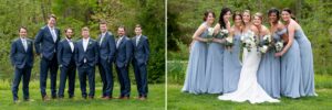 Highfield Hall wedding party photos