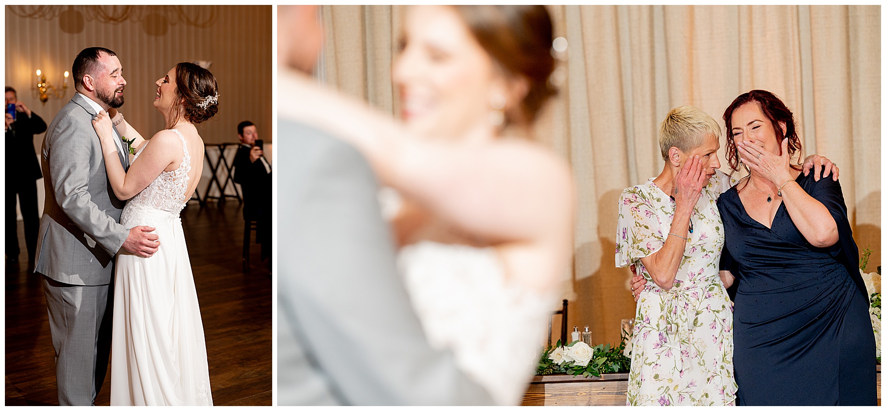 mothers' reaction to their kids first dance as husband and wife 