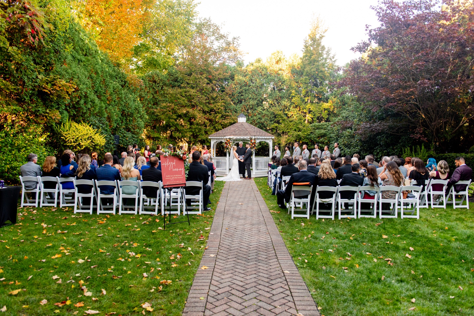 wedding ceremony at chocksett inn