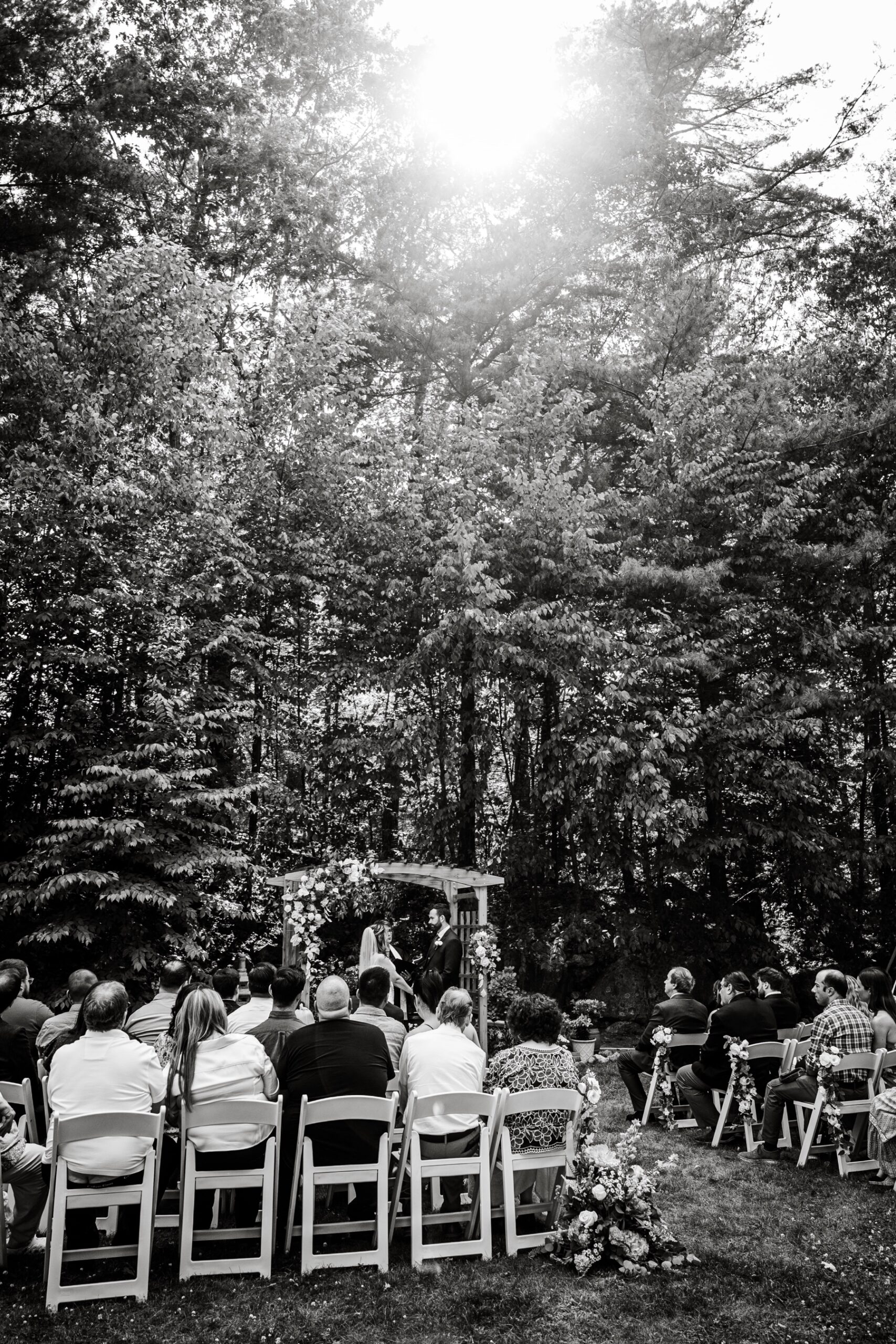 a backyard wedding in salem, Massachusetts 