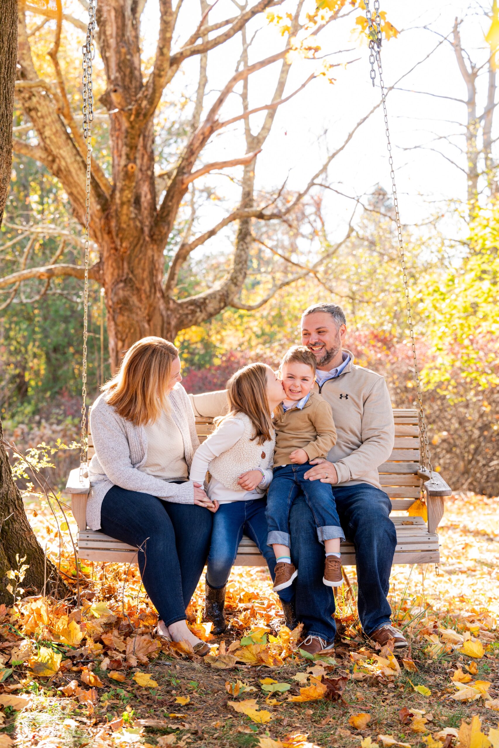 Massachusetts fall family portraits
