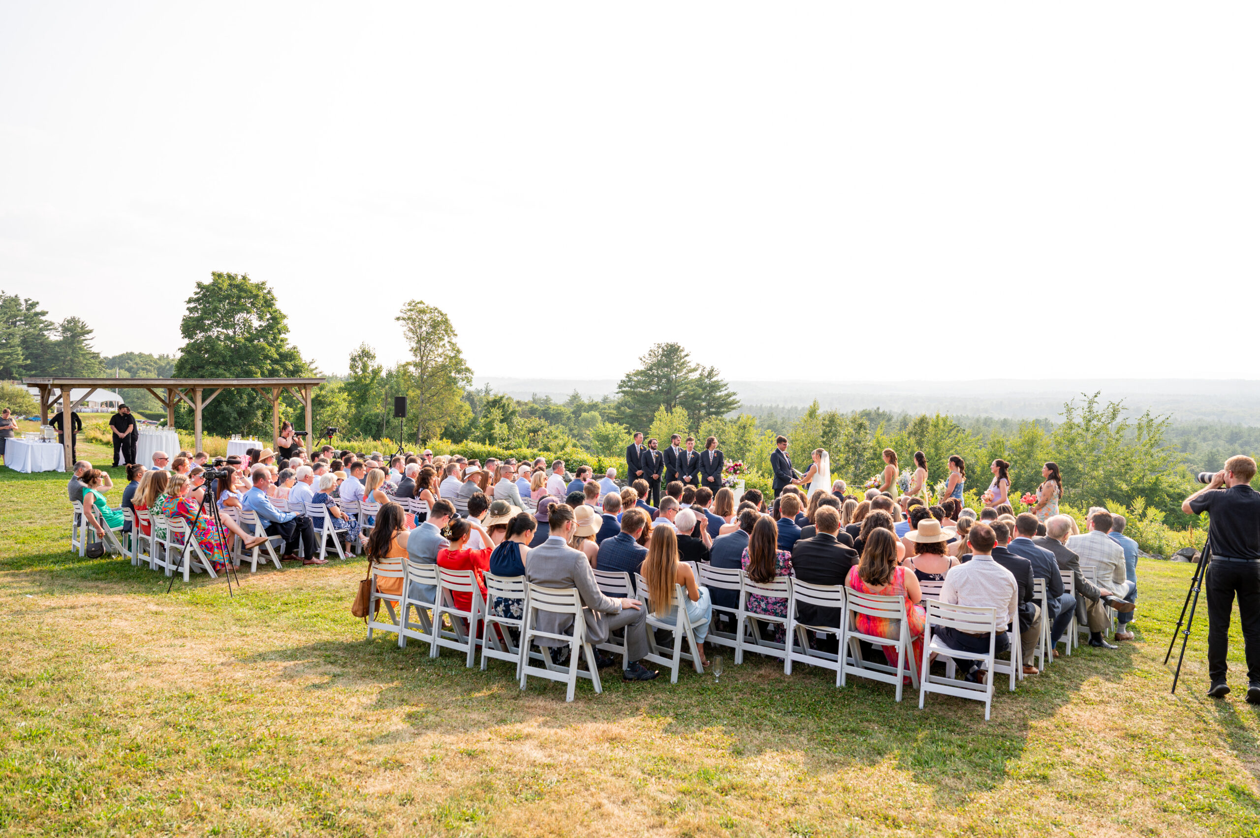 wedding day that features the best ceremony lighting for photos