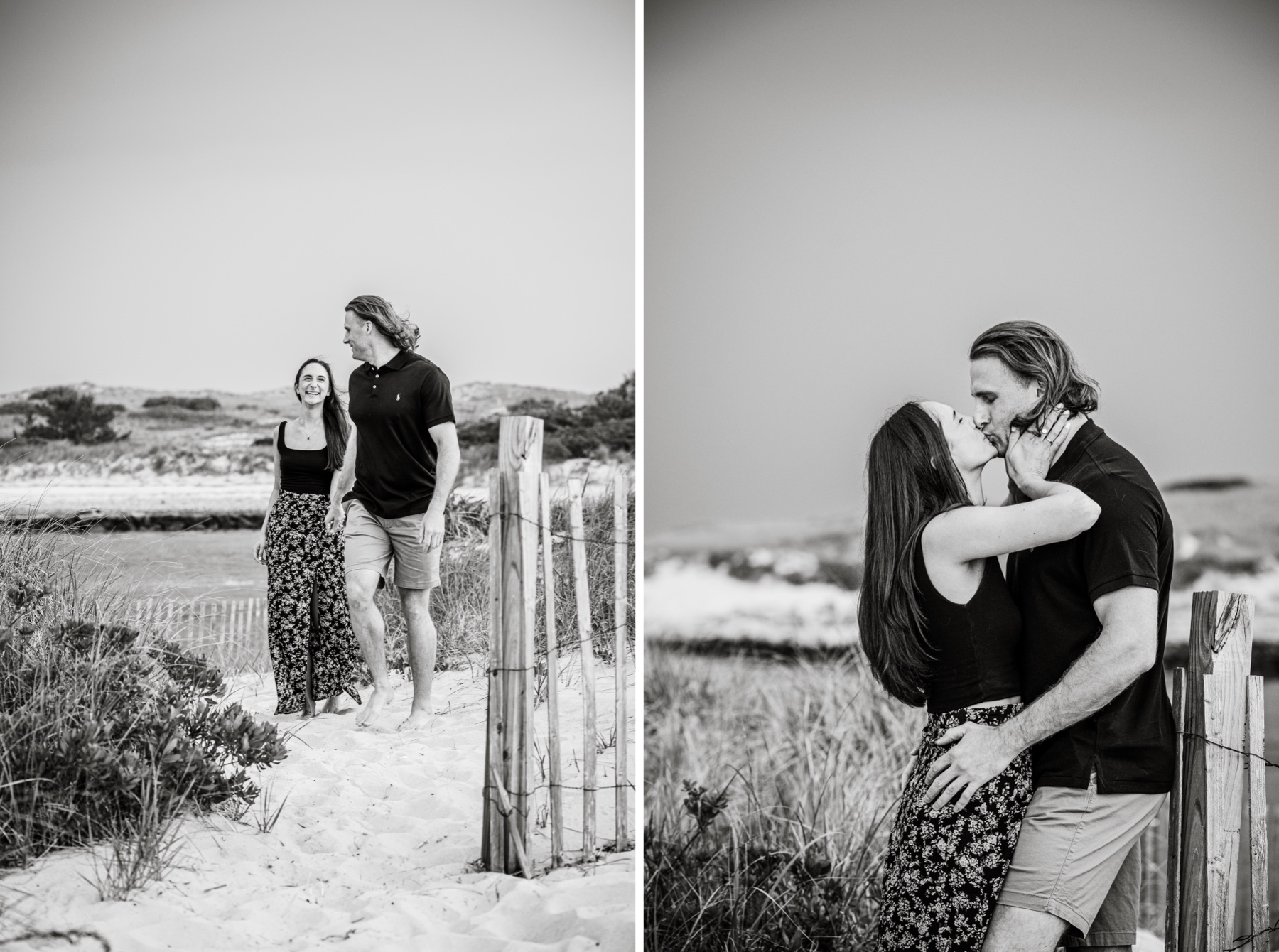 couple kissing on the beach 