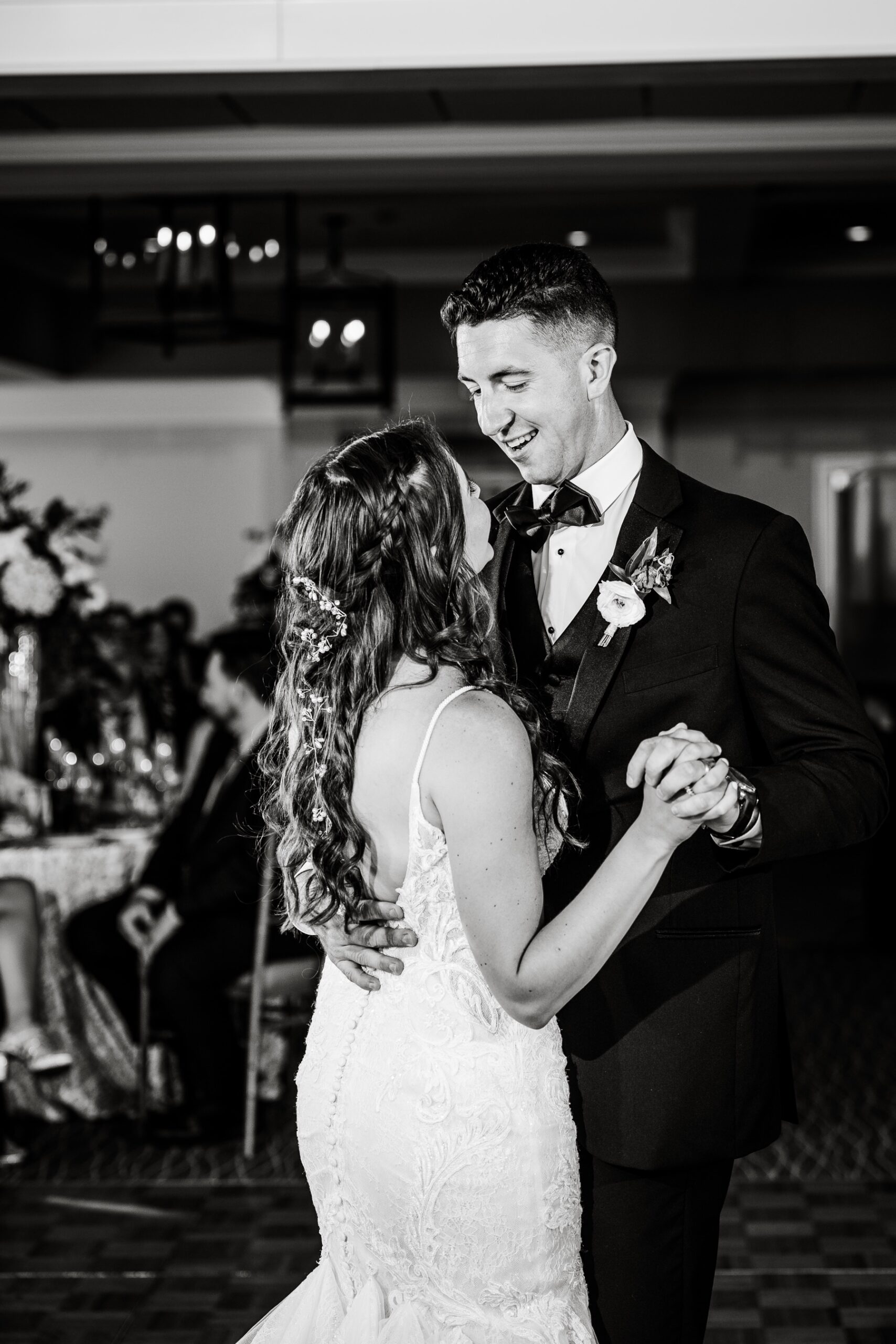 bride & groom during first dance