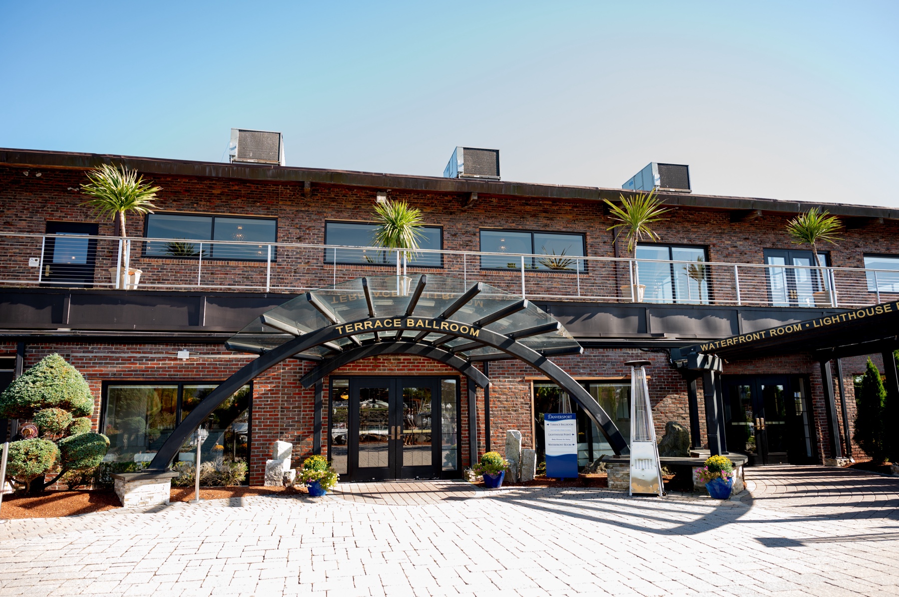 front entrance of the Terrace Ballroom at Danversport